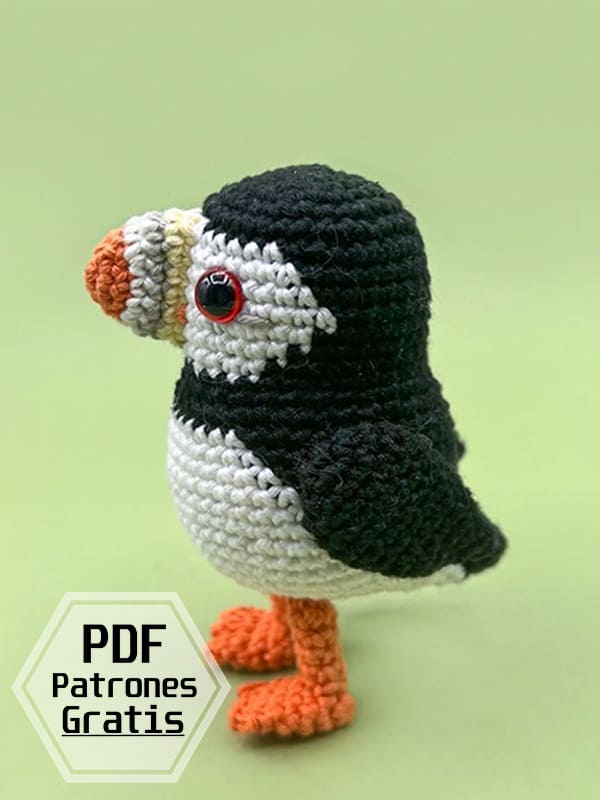 Gaviota Amigurumi PDF Patrón Gratis Paso a Paso