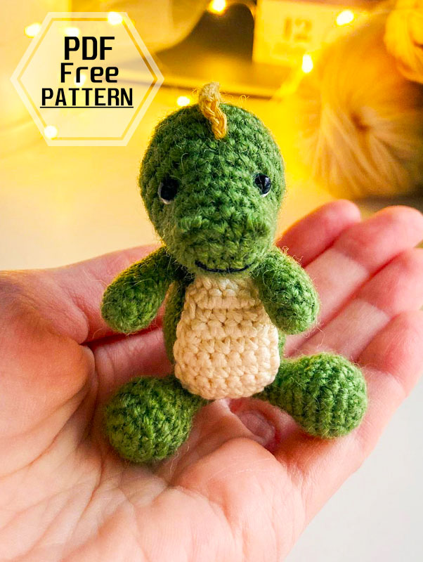 Little Crochet Dinosaur Amigurumi PDF Free Pattern (2)