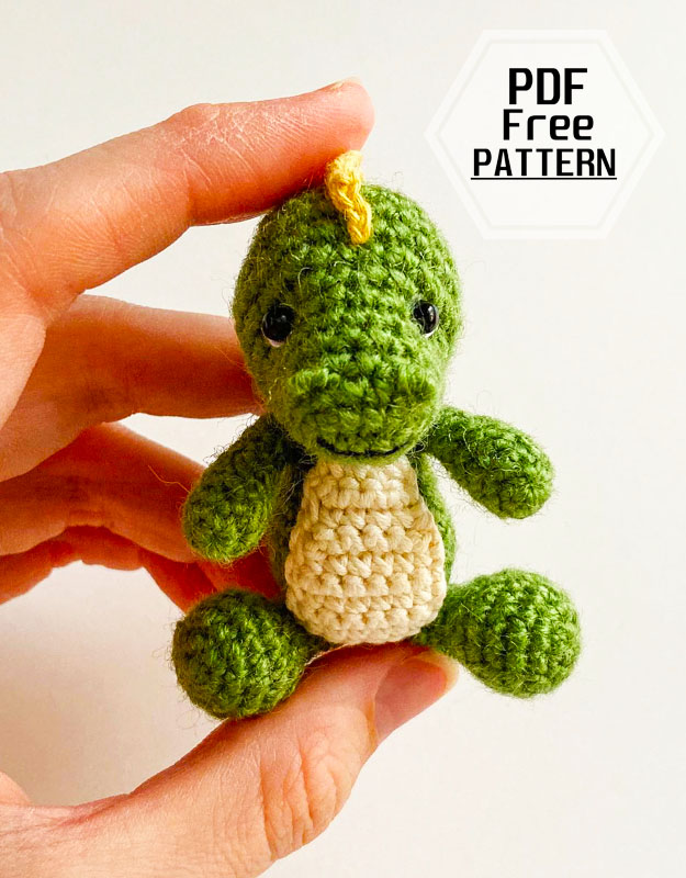 Little Crochet Dinosaur Amigurumi PDF Free Pattern (3)