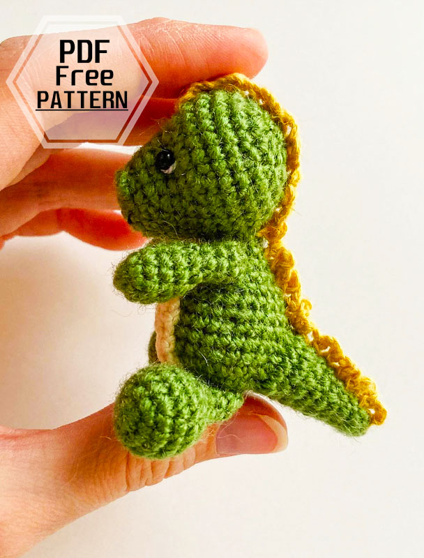 Little Crochet Dinosaur Amigurumi PDF Free Pattern (4)