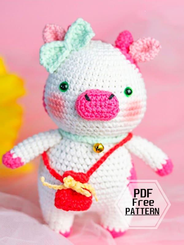 PDF Crochet Muffin The Cow Amigurumi Free Pattern