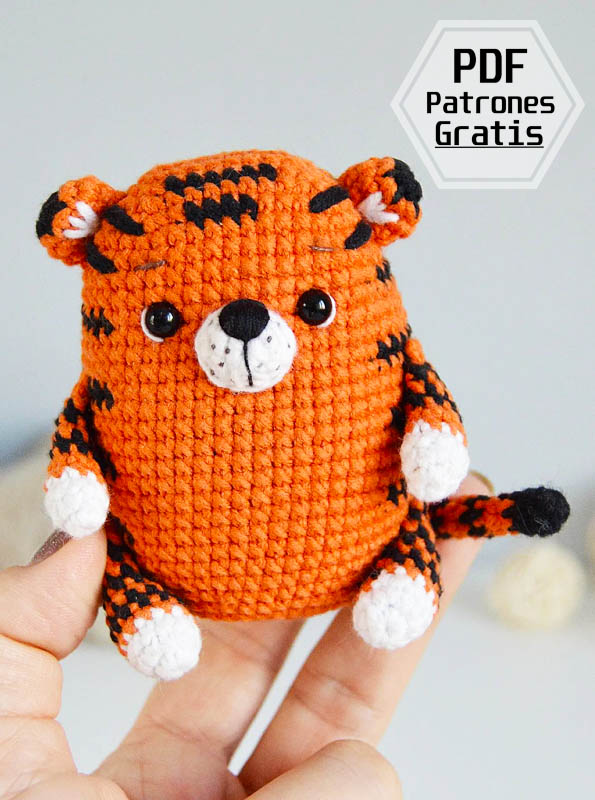 Pequeño Tigre Patrón Amigurumi Gratis Paso a Paso (2)