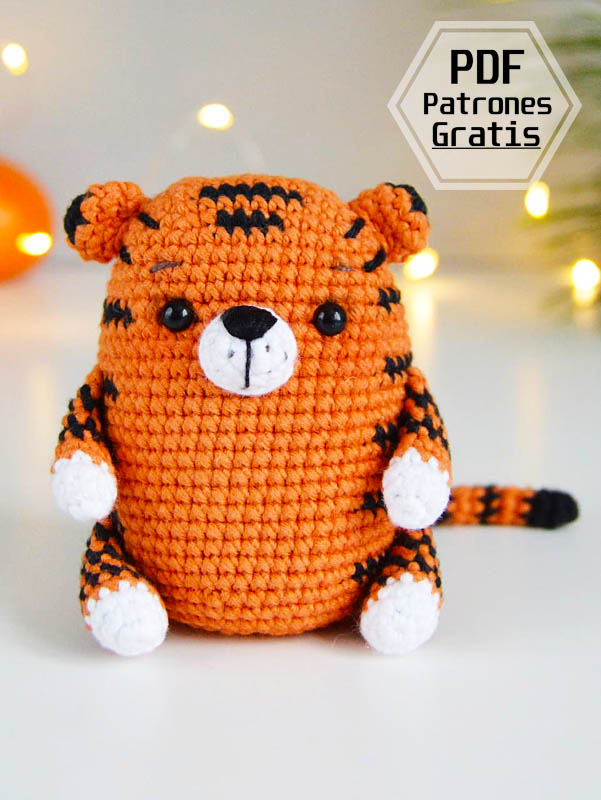 Pequeño Tigre Patrón Amigurumi Gratis Paso a Paso (4)