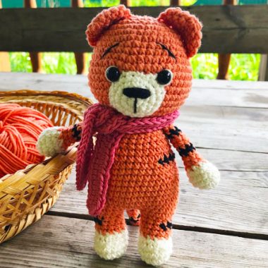 Amigurumi Tigre Fácil PDF Patrón Gratis Paso a Paso