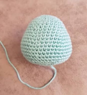 Crochet Dinosaur Rattle PDF Amigurumi Free Pattern- head
