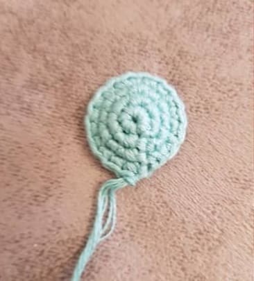 Crochet Dinosaur Rattle PDF Amigurumi Free Pattern- muzzle