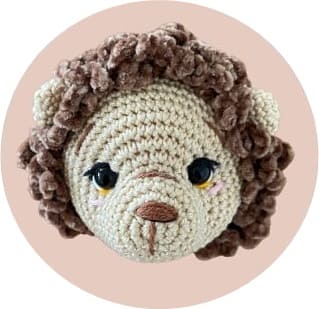 Crochet Lion Yuma PDF Amigurumi Free Pattern- head-2