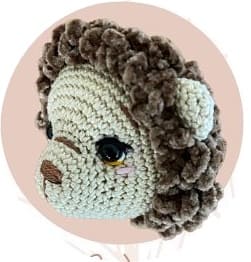 Crochet Lion Yuma PDF Amigurumi Free Pattern- head