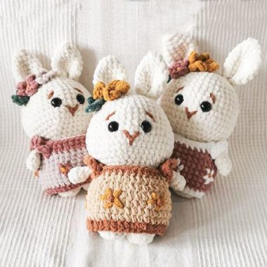 Easter Autumn Bunny PDF Amigurumi Crochet Pattern (1)