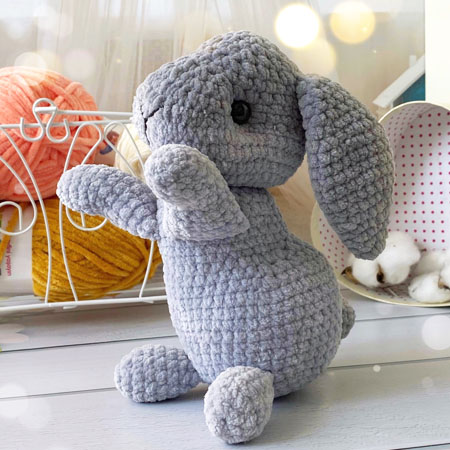 Crochet Christmas Bunny Plush PATTERN Bunny Amigurumi PDF 