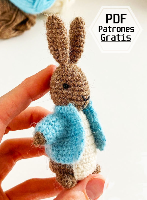 Fácil Peter Conejo Amigurumi PDF Patrón Gratis (2)