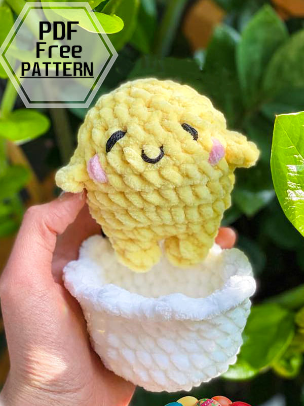 PDF Crochet Gudetama Amigurumi PDF Pattern