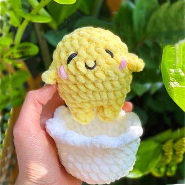 PDF Crochet Gudetama Amigurumi PDF Pattern