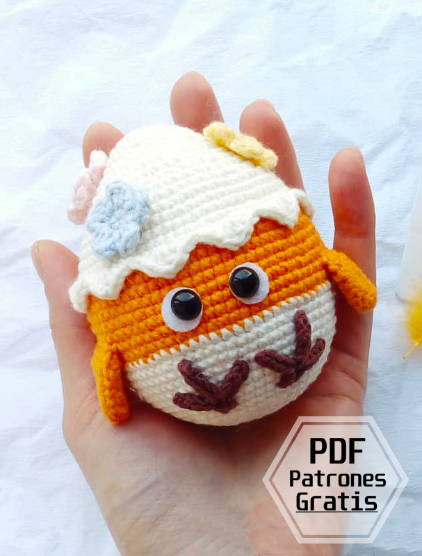 Pajarito de Pascua Amigurumi PDF Patrón Gratis (1)