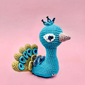 Crochet Peacock The Louis PDF Amigurumi Free Pattern- thumbnail