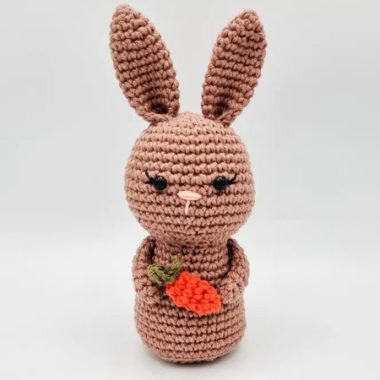 Cute Crochet Chenille Bunny Amigurumi Free Pattern – Amigurumi