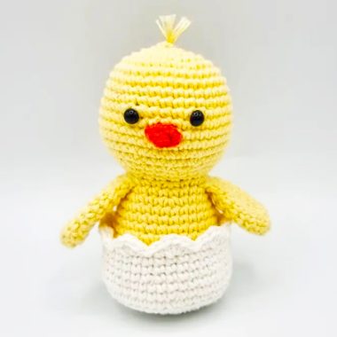 Pollito de Pascua Fácil Amigurumi PDF Patrón Gratis