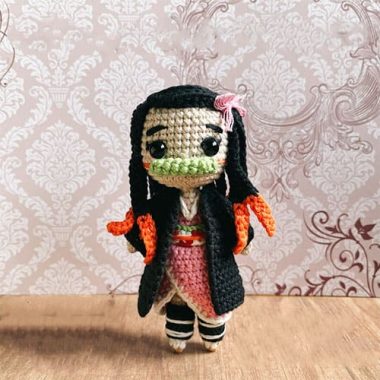 PDF Nezuko Crochet Doll Amigurumi Free Pattern