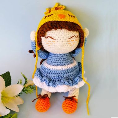 Crochet Doll with Hoodie Amigurumi PDF Pattern (1)