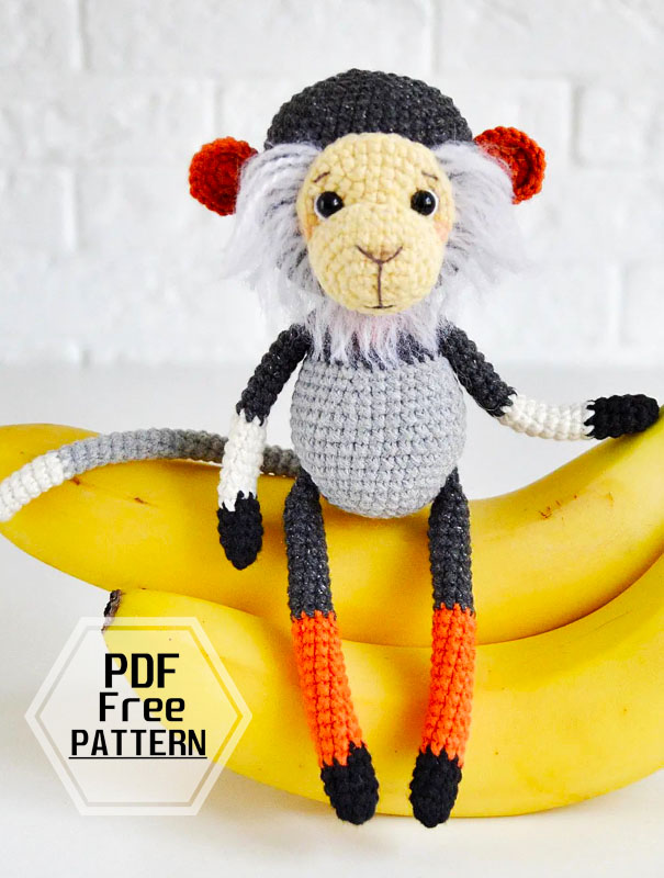 Crochet Monkey Dauc Langur Amigurumi PDF Pattern (2)
